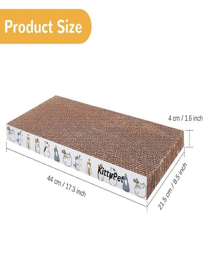 KittuPet لوح خدش كيتو بيت، نوع عادي، حصيرة خدش مموجة للقطط الصغيرة، للعناية بمخالبها، لعبة تفاعلية، وسادة مخالب للقطط - Image 2